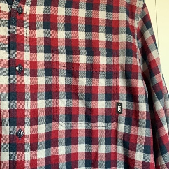 Vans Checkered Plaid Button Down Shirt Sz XL - Picture 3 of 6